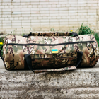 Сумка-баул-рюкзак, армійський баул Cordura 100 л тактичний баул, тактичний баул-рюкзак, мультикам - зображення 7