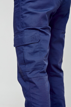 Тактичні штани UKM 52L синій карго ріп стоп - зображення 5