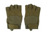 Тактические Army Fingerless Gloves перчатки Mil-Tec 12538501 олива размер XL - изображение 2