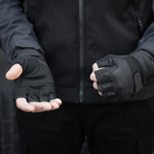 Тактичні Військові Рукавички Без Пальців Для Військових Чорні Tactical Gloves PRO Black S Безпалі Армійські Штурмові - зображення 3