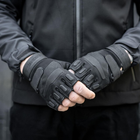 Тактические Военные Перчатки Без Пальцев Для Военных Черные Tactical Gloves PRO Black S Беспалые Армейские Штурмовые - изображение 11