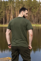 Тактична камуфляжна футболка Олива (Розмір 52) - зображення 3