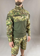Військова тактична сорочка Убакс Tactic довгий рукав РІП-СТОП, бойова сорочка, мультикам 56 - изображение 5