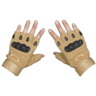 Тактические перчатки беспалые Oakley L койот - изображение 3