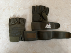 Тактичні рукавички безпалі Schiek Mechanix L олива - зображення 3