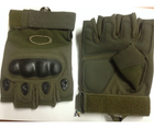 Тактические перчатки беспалые Oakley XL олива - изображение 4