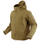 Тактическая утепленная куртка софтшелл с флисом Condor SUMMIT Soft Shell Jacket 602 Small, Coyote Brown - изображение 1