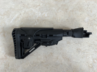 Приклад для AK 47/74 телескопический складной с регулируемой щекой черный - изображение 4