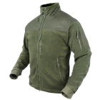 Тактическая куртка флисовая Condor ALPHA Mirco Fleece Jacket 601 Small, Олива (Olive) - изображение 1