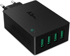 Зарядний пристрій Aukey PA-U36 4x USB-A 8A (0601629299099) - зображення 2