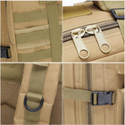 Армейський тактичний рюкзак 48x26sм, Песковий A10 - зображення 8