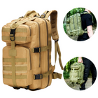 Армейський тактичний рюкзак 48x26sм, Песковий A10 - зображення 9