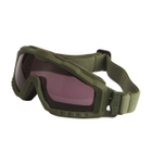 Защитные очки и маска 2 в 1 тактические Si Ballistic M Frame олива - изображение 2