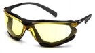 Защитные тактические очки Pyramex стрелковые очки с уплотнителем Proximity (amber) Anti-Fog, желтые - изображение 2