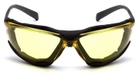 Защитные тактические очки Pyramex стрелковые очки с уплотнителем Proximity (amber) Anti-Fog, желтые - изображение 3