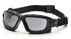 Захисні тактичні окуляри Pyramex балістичні стрілецькі окуляри маска з ущільнювачем i-Force XL (Anti-Fog) (amber) сірі (2АИФО-XL20) - зображення 2