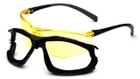 Захисні тактичні окуляри Pyramex стрілкові окуляри з ущільнювачем Proximity (amber) Anti-Fog, жовті - зображення 7