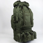Рюкзак тактичний 90л із сумкою-органайзером Oxford 800D Олива - зображення 3