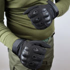 Тактические рукавицы Oakley полнопалые размер М Черные - изображение 7