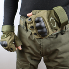 Тактичні рукавиці Oakley без пальців розмір XL Олива - зображення 2