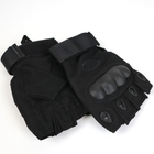 Тактичні рукавиці Oakley без пальців розмір М Чорні - зображення 6