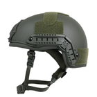 Каска шолом TEAM WENDY Aholdtech захист FAST NIJ IIIA (NATO) балістичний шолом Хакі - зображення 3