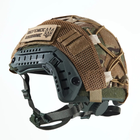 Каска шлем тактический защита | Кавер Мультикам "FAST NIJ IIIA" баллистический шлем кевларовый Хаки - изображение 7