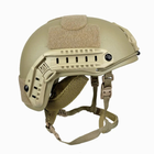 Каска шлем "TEAM WENDY" UKR DEF защита FAST NIJ IIIA баллистический шлем кевларовый Койот - изображение 3