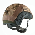 Каска шлем тактический защита | Кавер Пиксель "FAST NIJ IIIA" баллистический шлем кевларовый Хаки - изображение 4