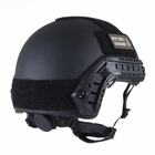 Каска шлем тактический защита FAST NIJ IIIA баллистический кевларовый Чёрный - изображение 5