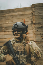 Каска шлем тактический защита FAST NIJ IIIA баллистический кевларовый Чёрный - изображение 9