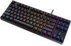 Klawiatura przewodowa Krux Atax PRO RGB TKL Outemu Blue USB Czarna (KRX0038) - obraz 4