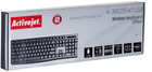 Клавіатура бездротова Activejet K-3803SW USB/Wireless Black - зображення 10
