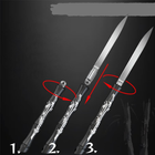 Нож складной Спецназначения Куботан в Японском стиле. Нож вкручивающийся в рукоять - изображение 6