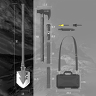 Многофункциональный набор YUANTOOSE SD14X-2-F8 лопата, топор, нож в кейсе - изображение 5