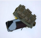 Підсумок під телефон, тактичний чохол для телефону горизонтальний з кріпленням моллі molle Олива - зображення 5