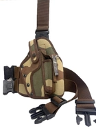Тактическая кобура для пистолета подсумок армейский для оружия на ногу Камуфляж коричневый - изображение 2