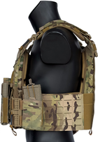 Плитоноска тактическая Armadillo военный жилет разгрузочный быстросъемный комплект 2 мультикам (G5-2M) - изображение 4