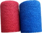 Пов'язка самофіксуюча бинт когезивний 2шт 6х300см Sensiplast червоно-синій - изображение 2