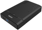 Зовнішня кишеня Unitek Y-3035 storage drive enclosure HDD/SSD enclosure Black 2.5/3.5" (Y-3035) - зображення 3