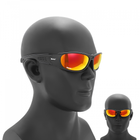 Захисні військові тактичні окуляри з діоптріями Daisy C6 Black + 4 комплекти лінз - зображення 4