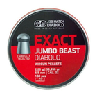 Пули пневматические JSB Exact Jumbo Beast. Кал. 5.52 мм. Вес - 2.20 г. 150 шт/уп - изображение 1