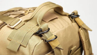 Рюкзак тактический на 40 литров штурмовой военный с системой molle Койот T0457 - изображение 8