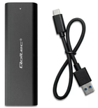 Зовнішня кишеня Qoltec для SSD 2.5" SATA USB Type-C 3.1 Black - зображення 6