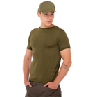 Летняя футболка мужская тактическая компрессионная Jian 9193 размер M (46-48) Оливковая (Olive) - изображение 2