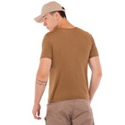 Літня футболка компресійна тактична Jian 9193 розмір L (48-50) Хакі (Біжова) матеріал сoolmax - зображення 3
