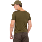 Летняя футболка мужская тактическая компрессионная Jian 9193 размер L (48-50) Оливковая (Olive) - изображение 4