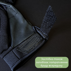 Тактичні рукавички із закритими пальцями Рукавички для військових TACTICAL Поліестер Кожзам Чорний (BC-8795) XL - зображення 5