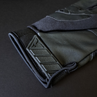Тактичні рукавички із закритими пальцями Рукавички для військових TACTICAL Поліестер Кожзам Чорний (BC-8795) L - зображення 6