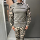 Армійська тактична сорочка Убакс Combat Сірий Піксель XL - зображення 1